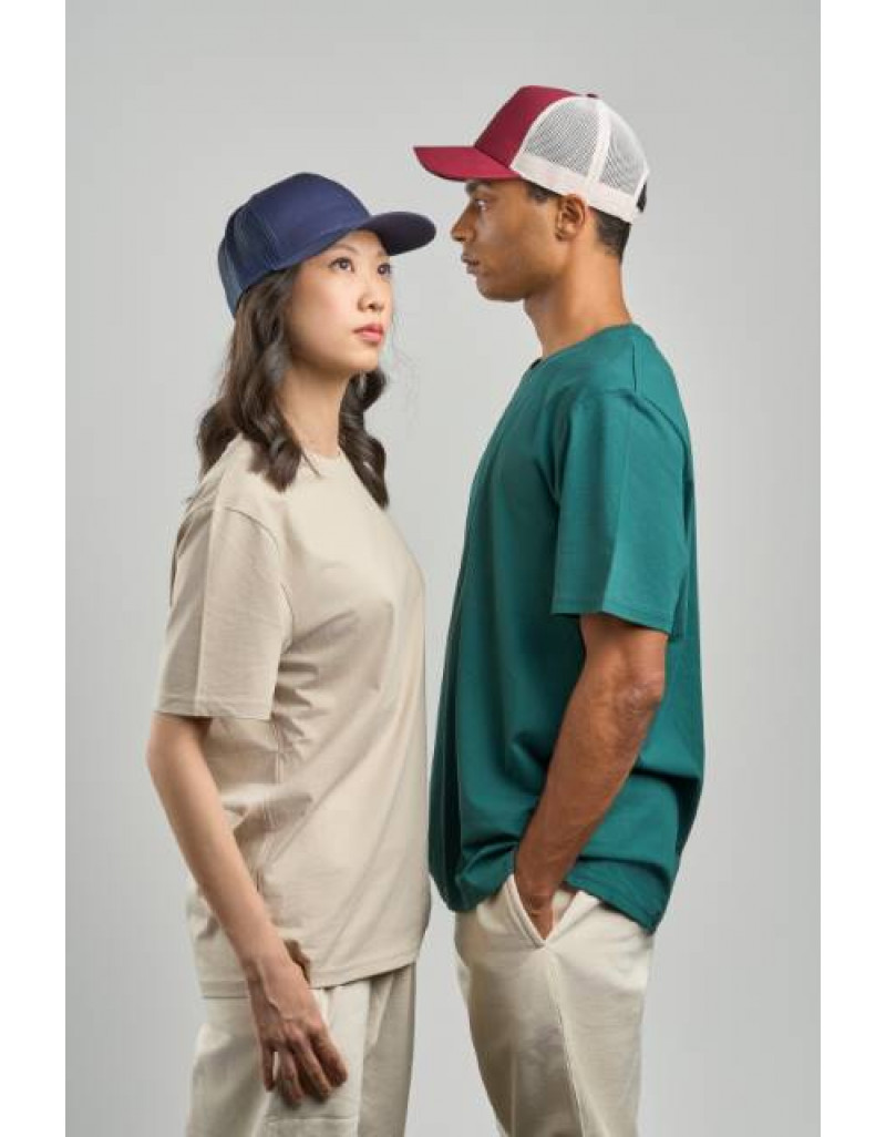 Șapcă Trucker cu 5 Panele Rapper Cotton